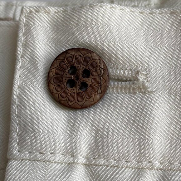 Caribbean Joe Let Go 9 in Mens Pleated Shorts 36 Cream Off White Summer Vacation - Picture 7 of 10